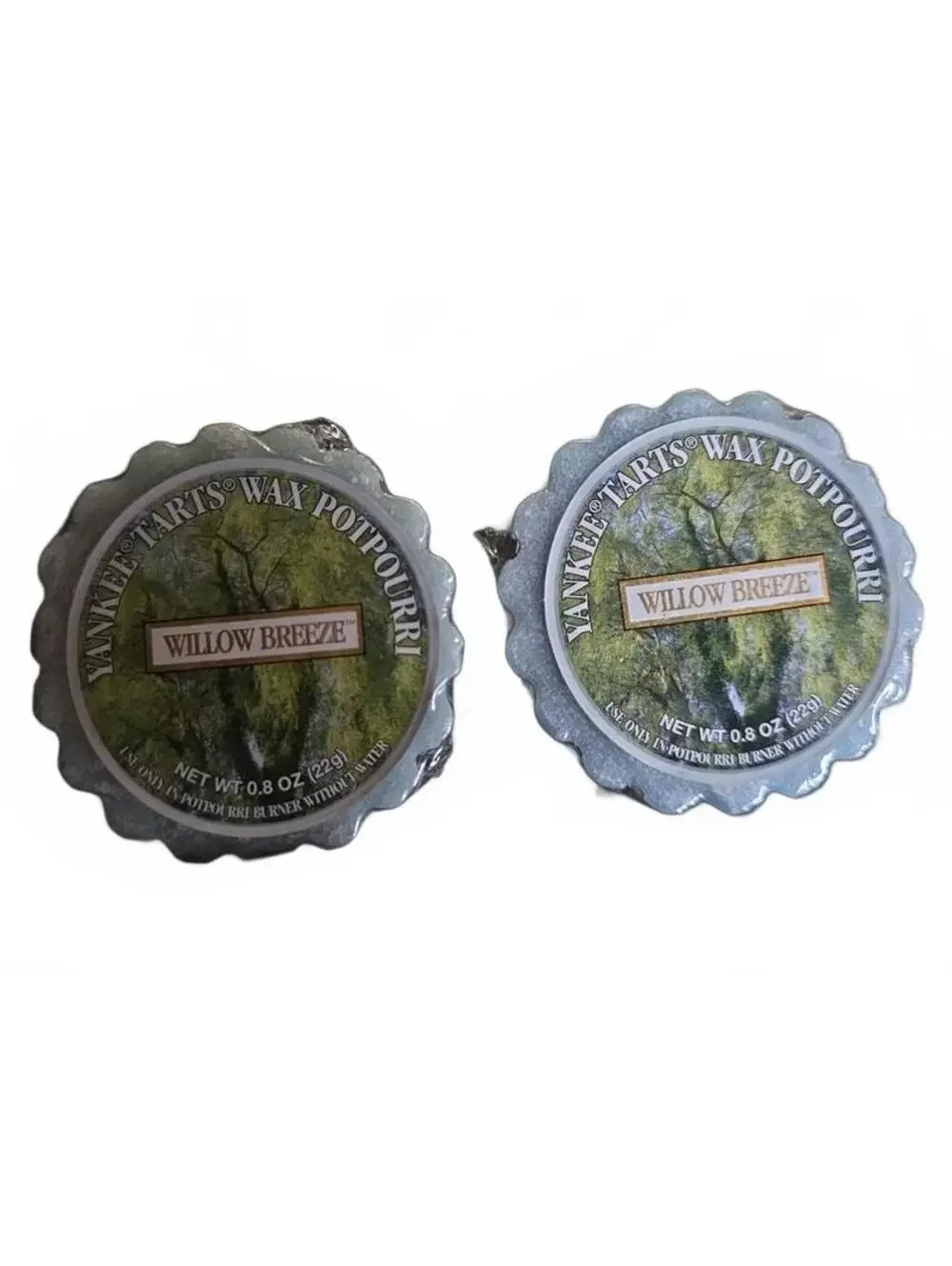 2 Vtg Yankee Candle Tarts Potpourri WILLOW BREEZE Wax Melts